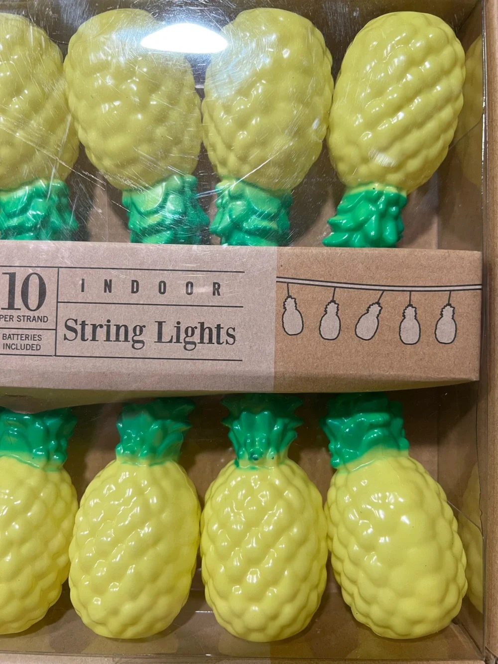 Pineapple String Lights - Yellow & Green